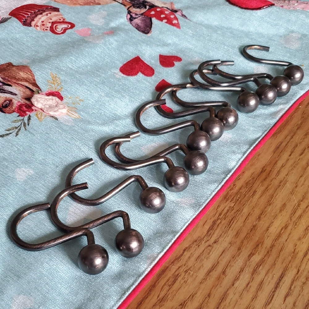 12 Shower Curtain Hooks